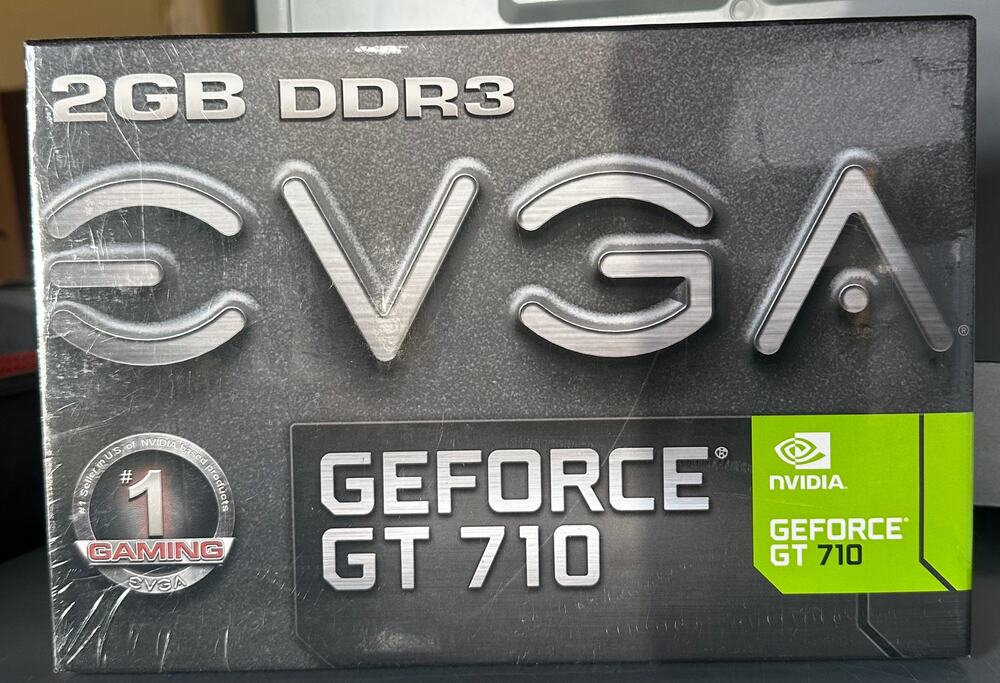 EVGA GT 710 2GB DDR3 64bit Single Slot, Dual DVI 02G-P3-2717-KR